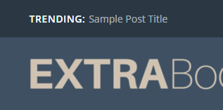 Hide the Trending Button in the Extra Theme